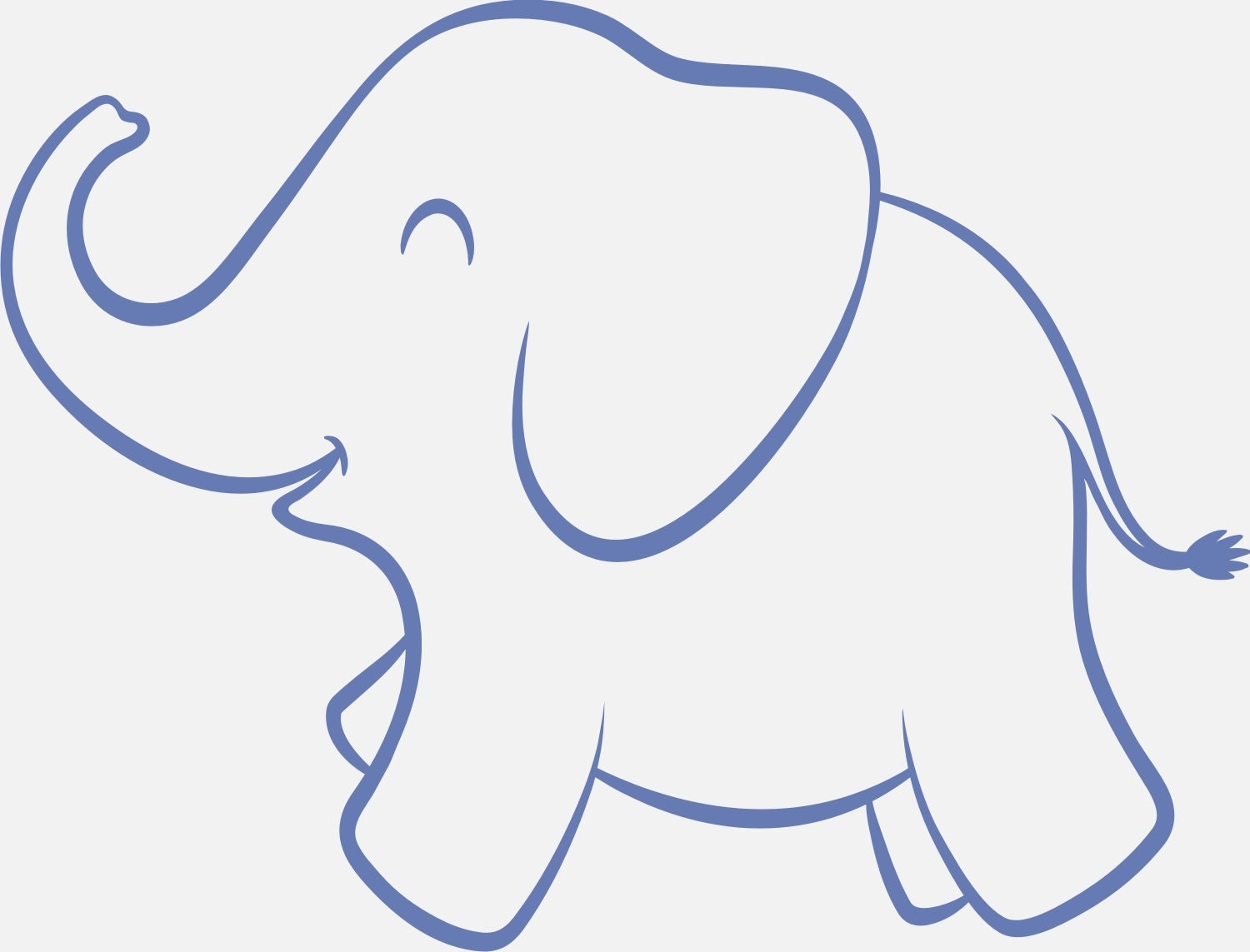 Stencil Nursery Stencils BABY Elephant Large by SuperiorStencils