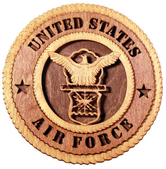 Rustic Style Wood Plaque US Air Force Old Style