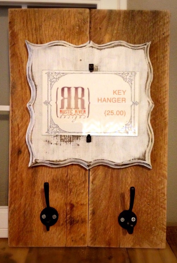 Items similar to Rustic Key Hanger with Photo Frame on Etsy