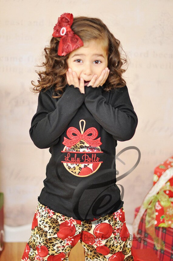Leopard Christmas Applique T-Shirt by Elegant Embroidery Designs Il_570xn