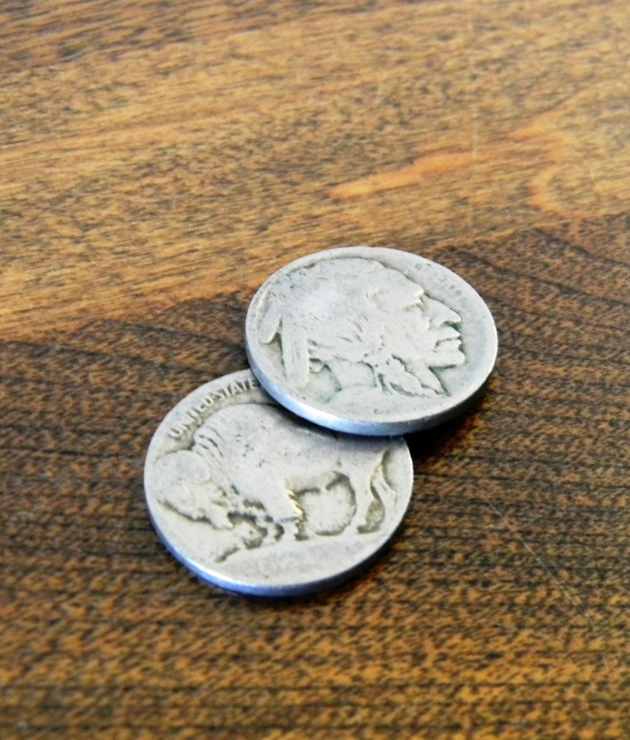 Pair of Vintage Buffalo Nickels - RagNBoneVintage