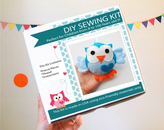 DIY Felt Owl Sewing Kit, DIY Sewing Kit A828 Free Shipping Il_570xn