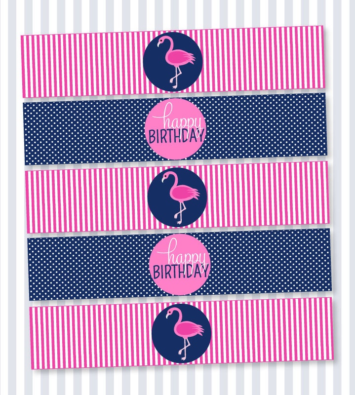 Flamingo Party PRINTABLE Drink Labels (INSTANT DOWNLOAD) by Love The Day Il_570xn