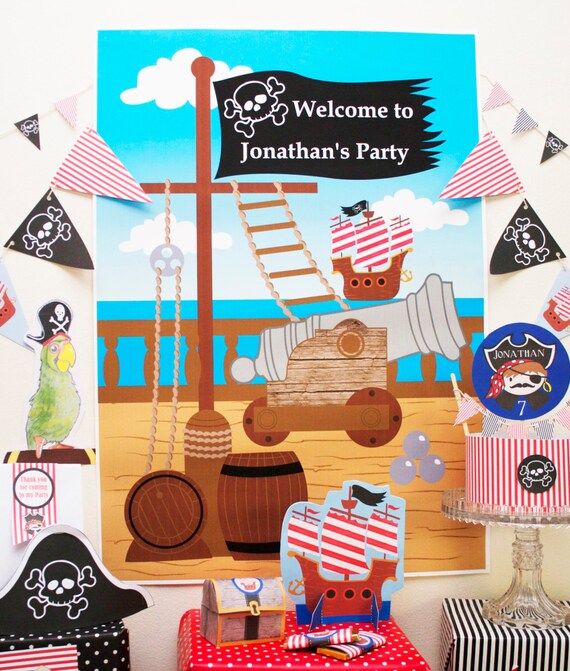 Pirate Party Backdrop Il_570xn
