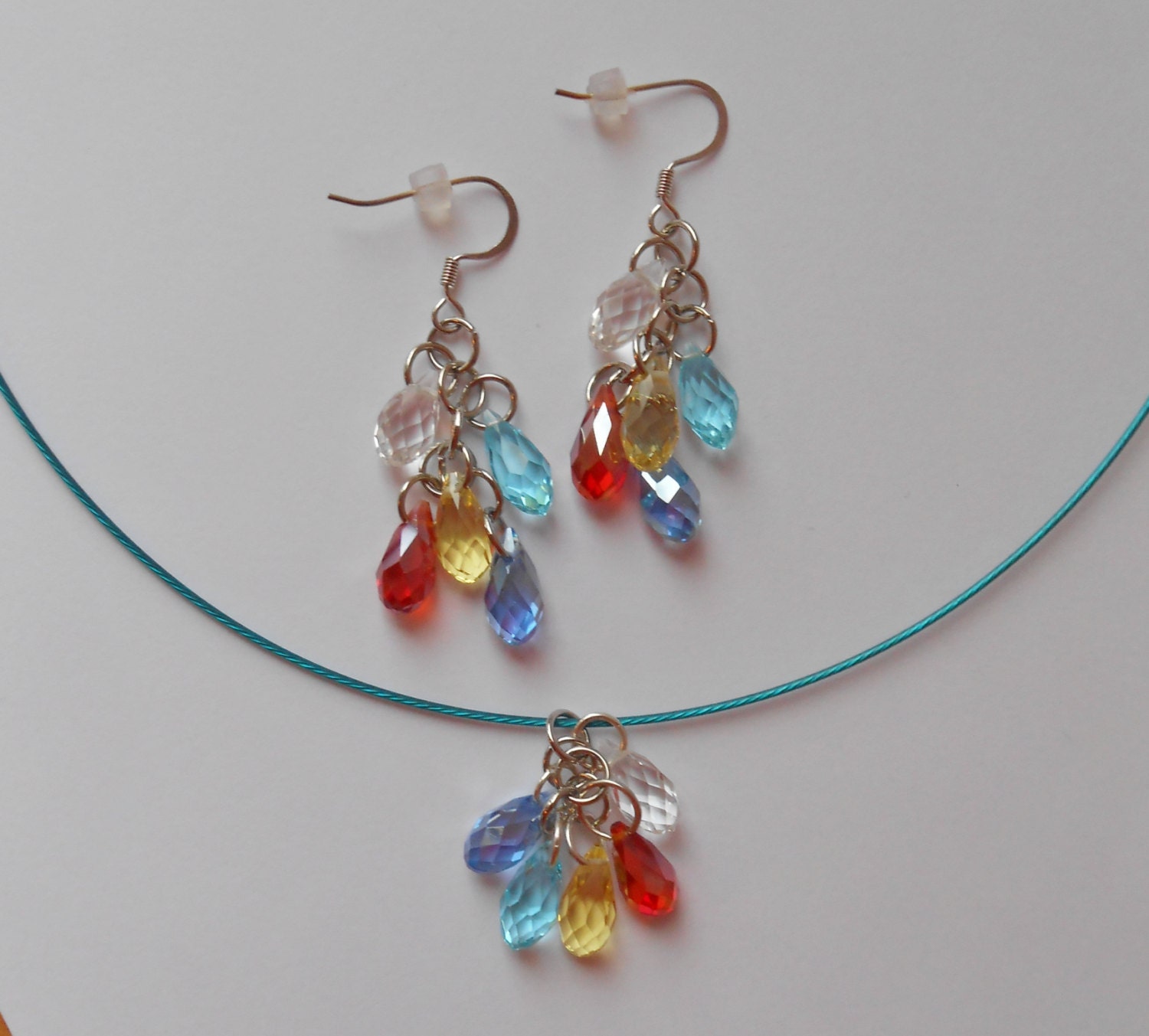 items similar to christmas lights necklace earring set items similar to christmas lights necklace earring set