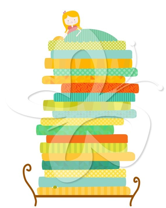 The Princess and the Pea Clip Art Clipart by CollectiveCreation