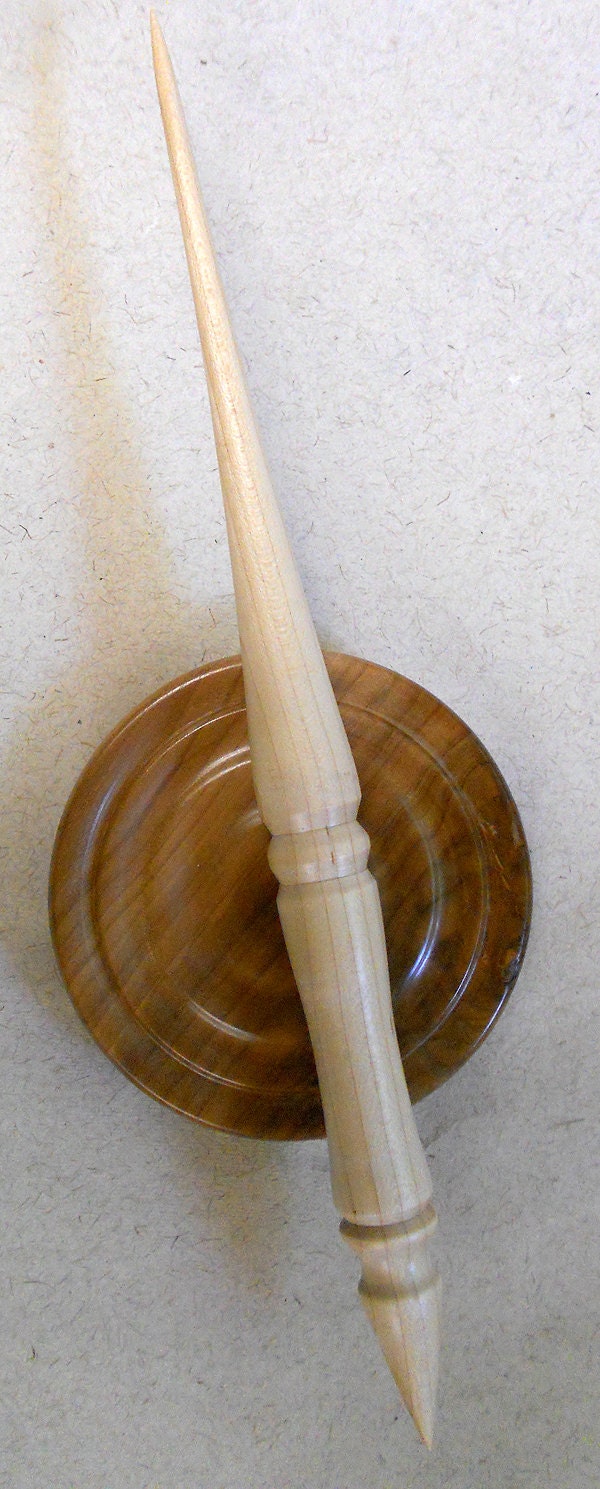 Spindle hand turned Maple Wood Russian style by SpinningBunny