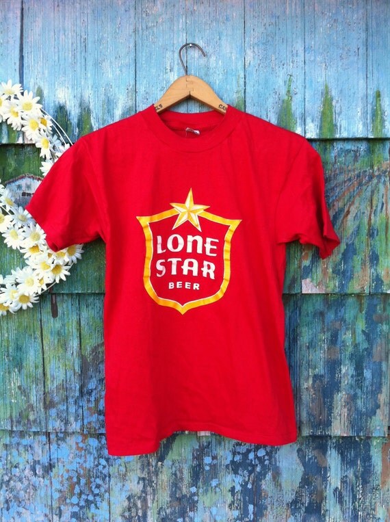 Vintage 80's Lone Star Beer Shirt Made in by ElliottBayVintage