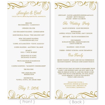 Wedding Program Publisher Template