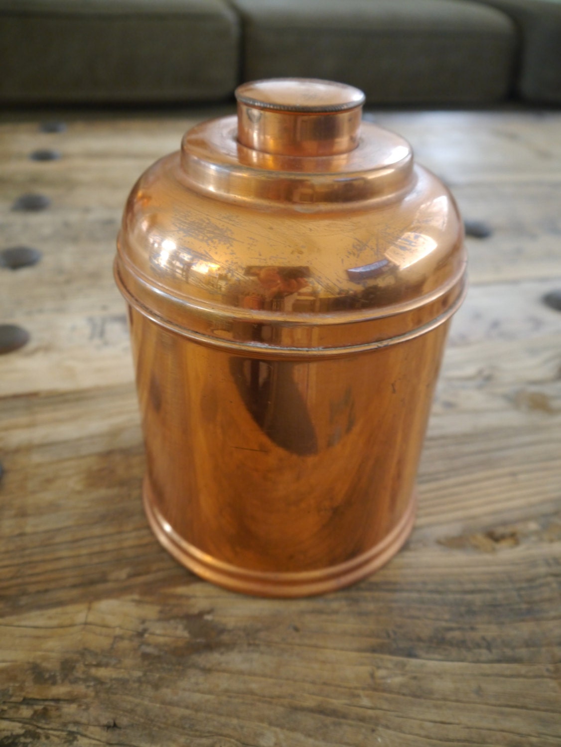 VINTAGE RUMIDOR Co Copper Cigar Humidor in by QLaLaLovely on Etsy