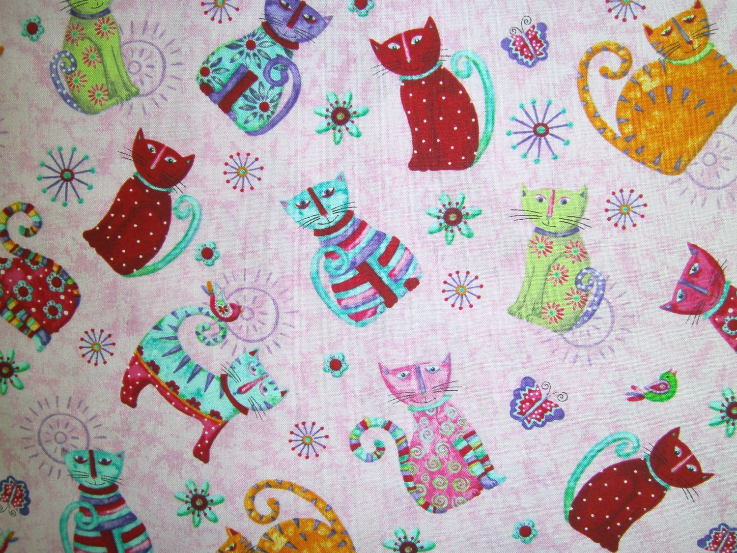Items similar to 1 Yard Cool Cats Fabric to Sew on Etsy