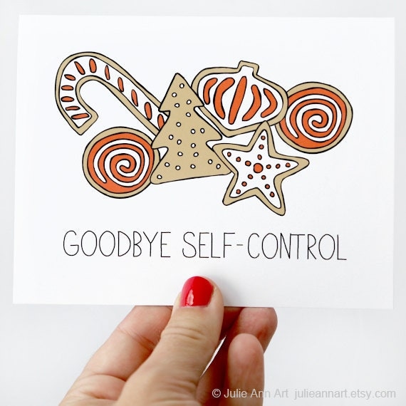 Christmas Card - Goodbye Self-Control