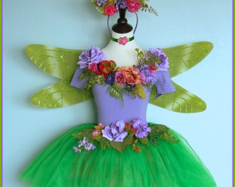 Fairy Costume Adult Size Medium The Garden By Fairynanaland