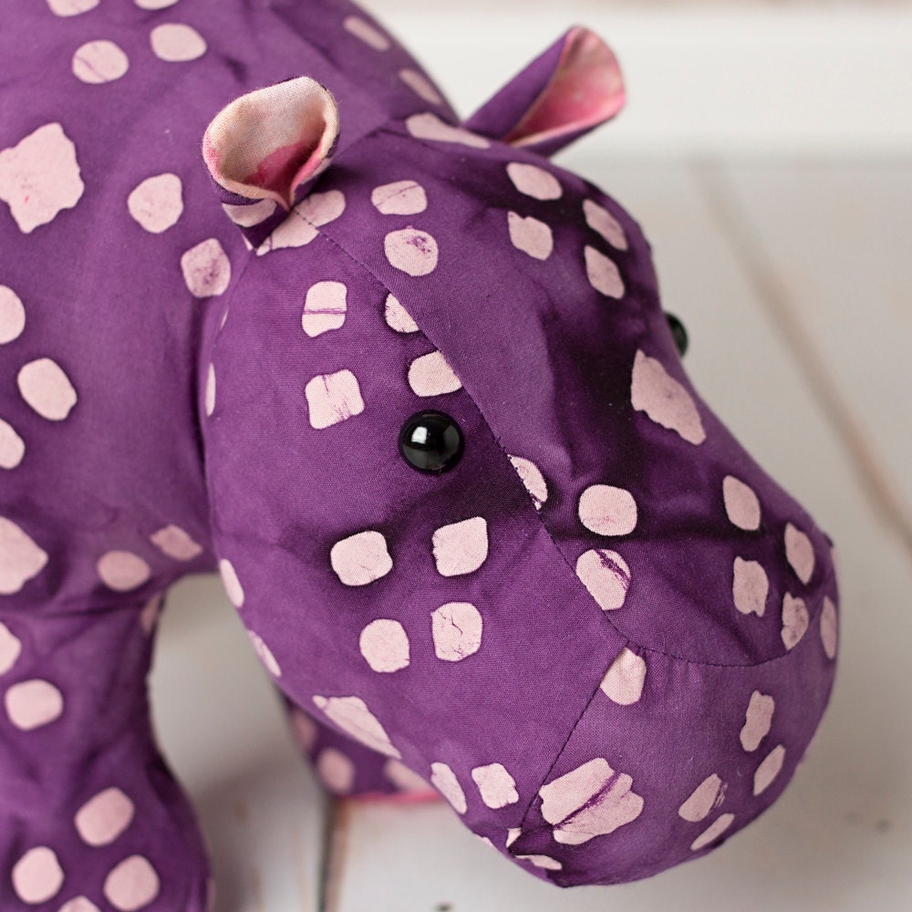 purple hippo soft toy