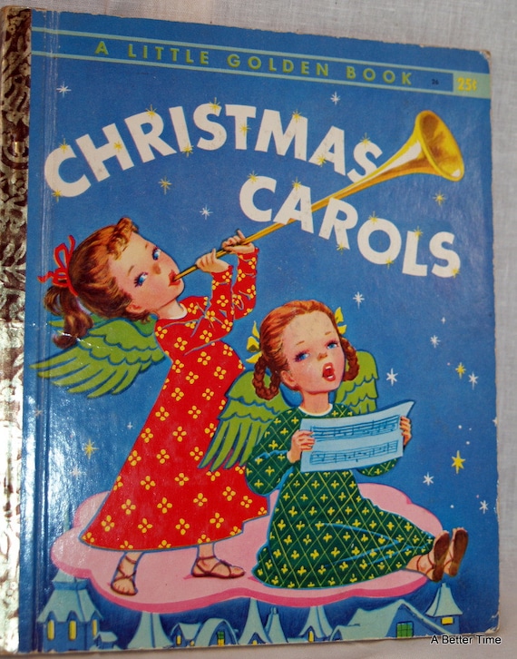 Items similar to Vintage 1946 A Little Golden Book CHRISTMAS CAROLS