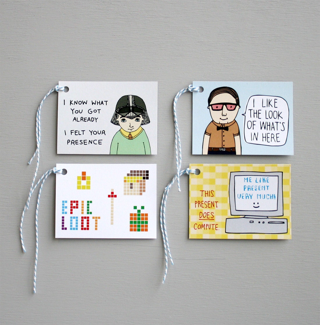 Gift Tags - Nerd Tags - Pack Of Eight - ableandgame