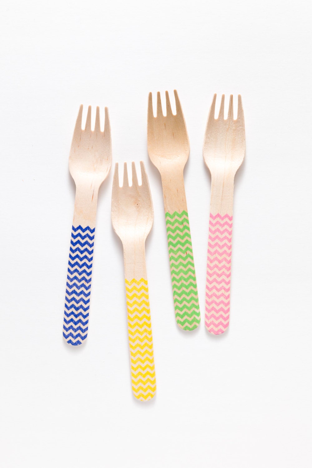 Preppy Chevron - Forks Spoons Or Knives - Perfect Alternative To Plastic Utensils For Parties Il_570xn