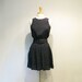 Vintage Navy & White Polka Dot Full Skirt Mini Dress