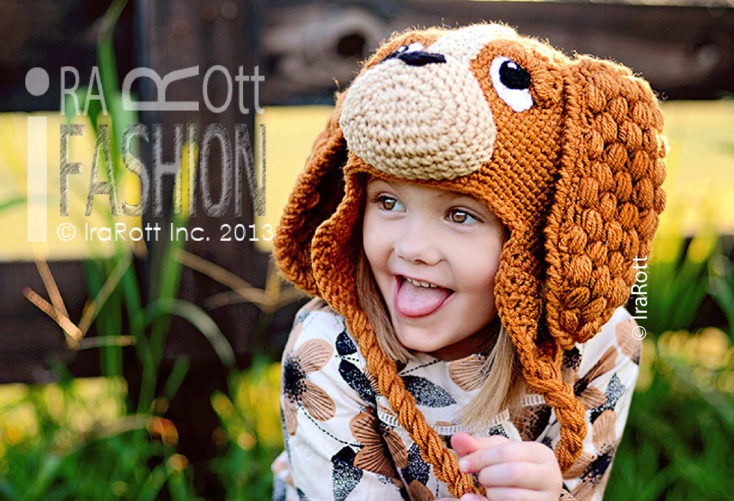 CoCo the Spaniel Hat, Handmade Crochet Puppy Dog Hat, Made to Order from Newborn  to Adult Sizes