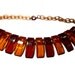 REDUCED From the Land of MisFit Bakelite. Original Necklace. 1940s. Tortoise and Applejuice Bakelite.