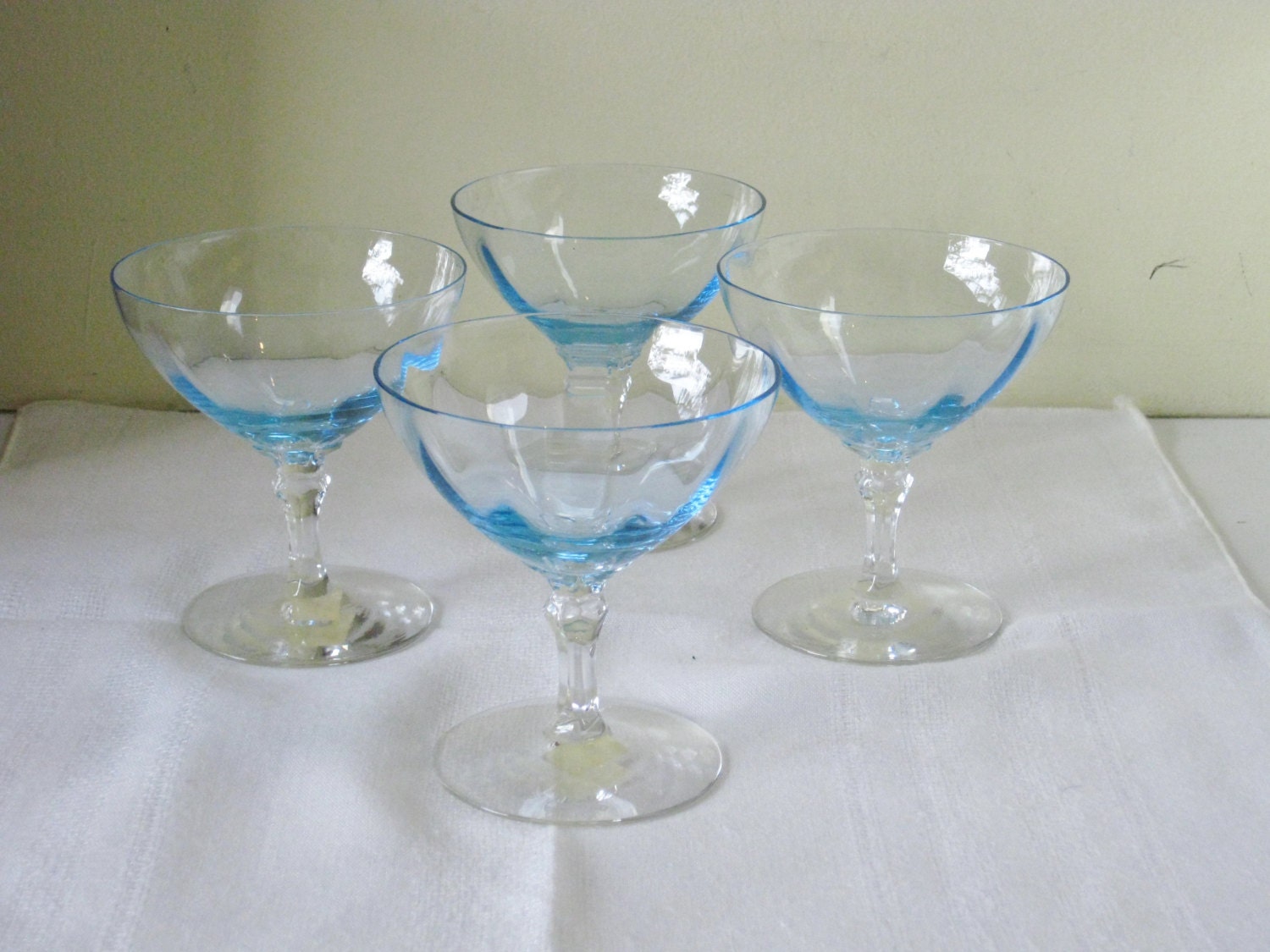 Reserved Vintage Glass Stemware Fostoria Low By Maggiemaevintage