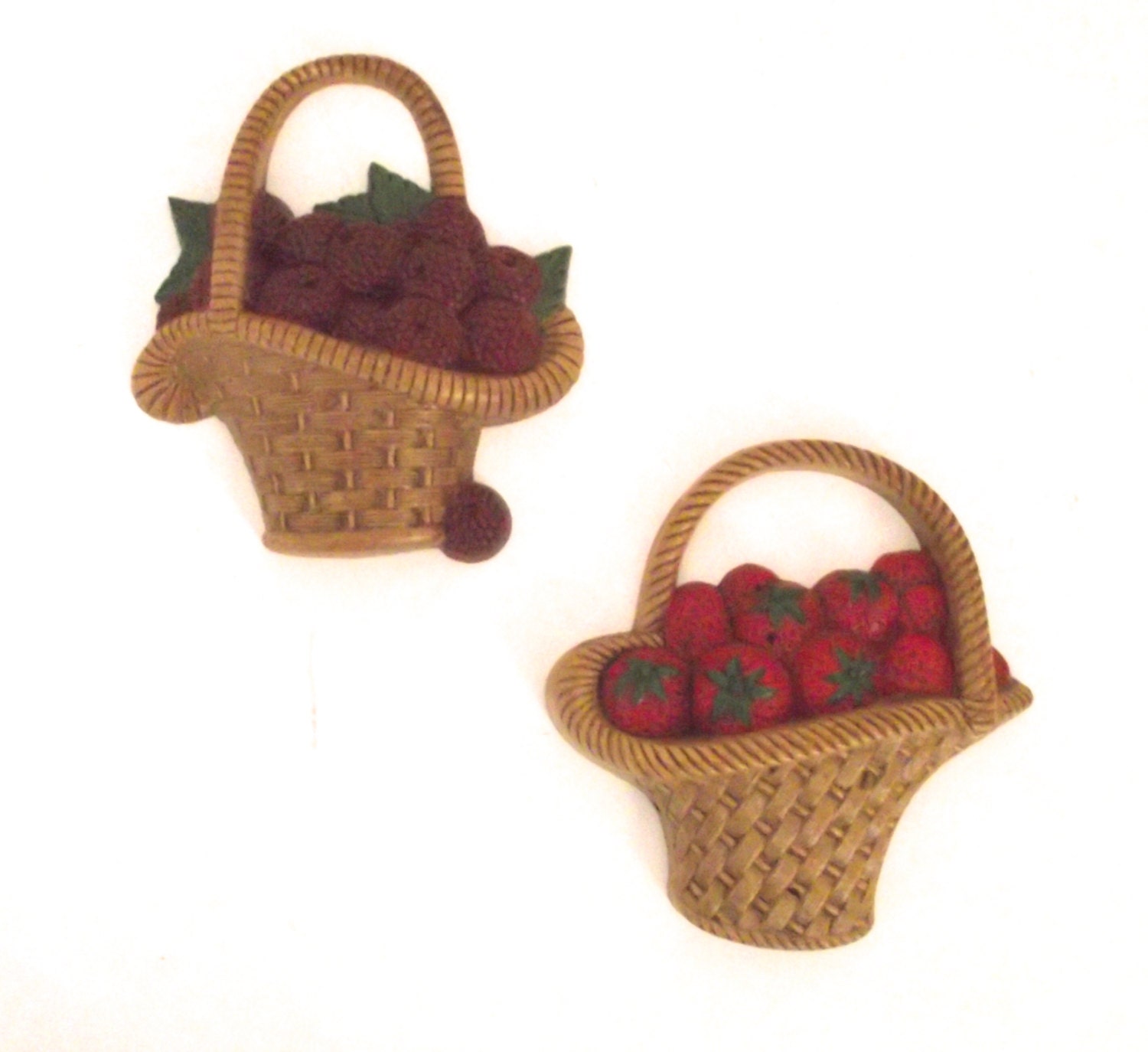 Vintage Briarwood Plastic Wall Decor Baskets of by