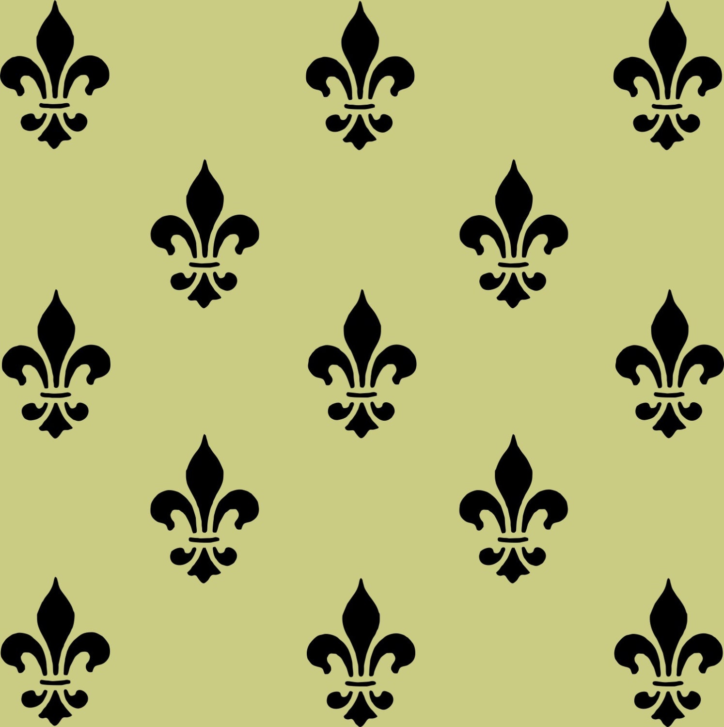 STENCIL Fleur de lis Wall Paper Background by ArtisticStencils