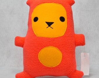 orange color teddy bear