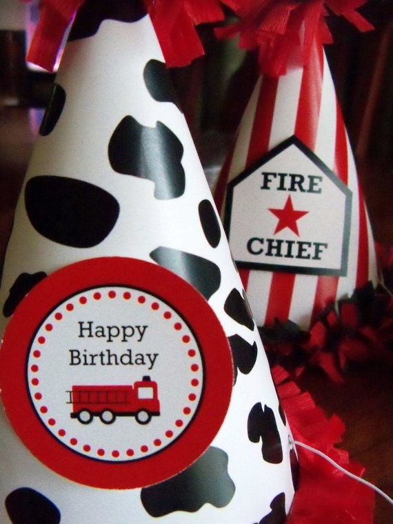 Fire Truck Printable Party Kit Il_570xn