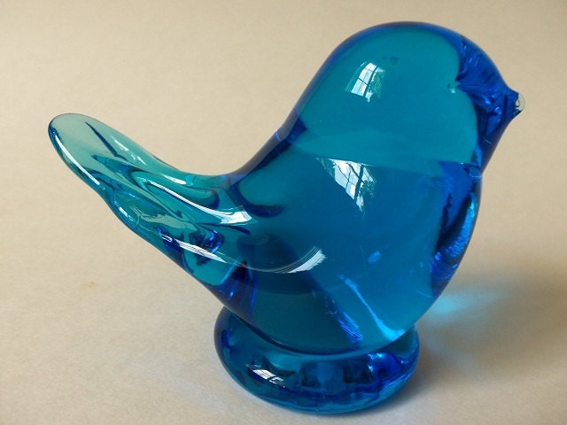 blue bird of happiness figurine