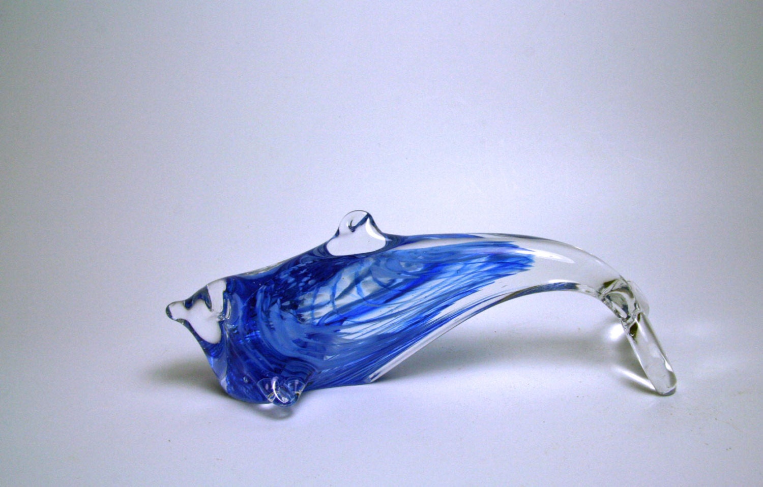 glass dolphin sculpture