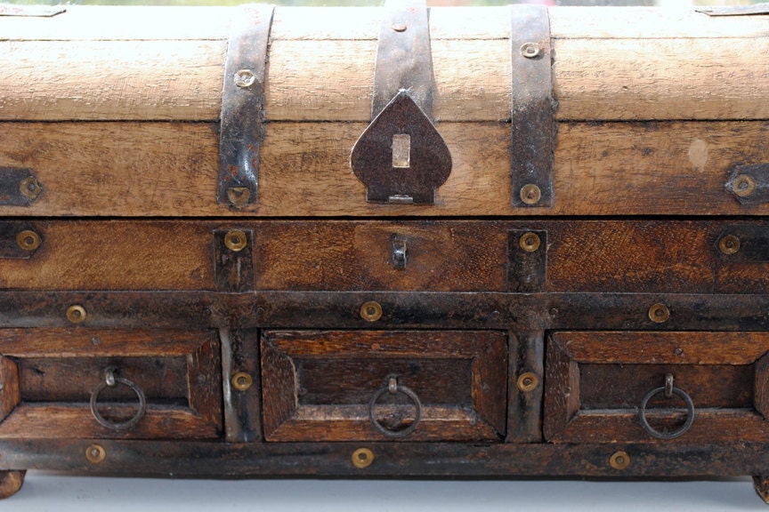 Box, wooden treasure chest with metal embellishments, original signed Fine Art photo giclee print, Photography print - Art print - IzzyVerena