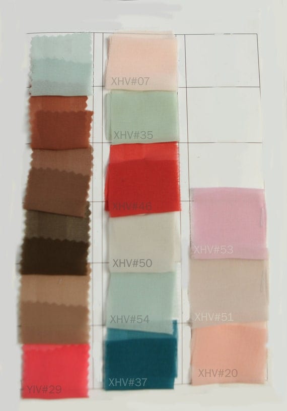 Items similar to Fabric Swatch Chiffon (Velvet Chiffon) on Etsy