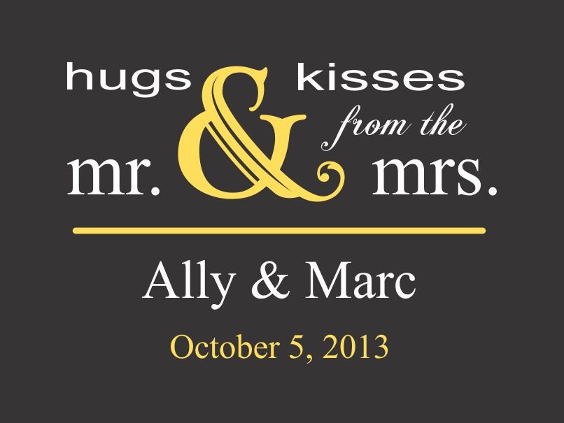 50 4" x 3" Welcome Bag/Box Labels - Wedding Stickers Printed with Your Colors Il_570xn
