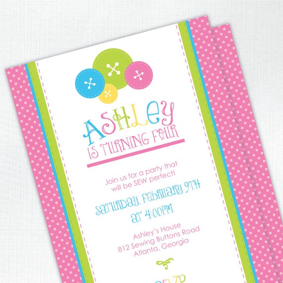 Lalaloopsy Inspired Buttons Birthday Invitation - PRINTED - Printable file also available Il_570xn