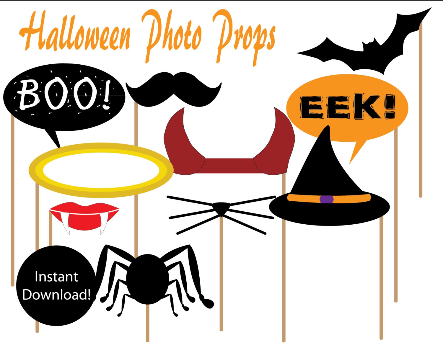items-similar-to-printable-halloween-photo-props-instant-download-by-party-like-paula-on-etsy