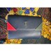 Vintage Roberta di Camerino tri-color leather wallet with a gold tone R charm