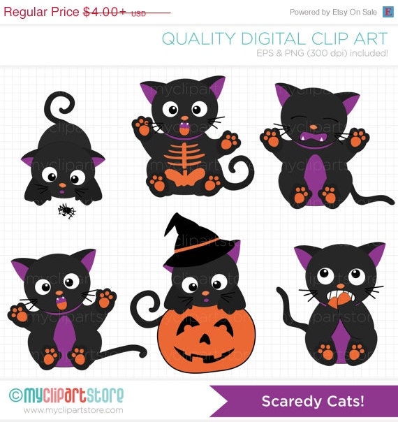 cat clip art etsy - photo #15