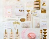 Handmade Pink Gold Gift Wrap Kit - ThurstonPost
