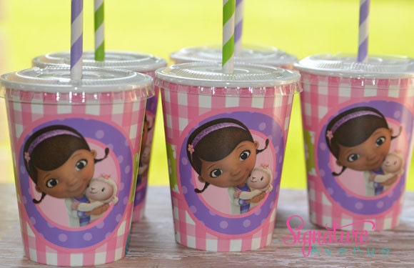 Kids Party Cups-Doc McStuffins Birthday Party-Set of 8