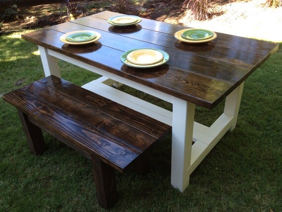 Items similar to Simple farmhouse table on Etsy