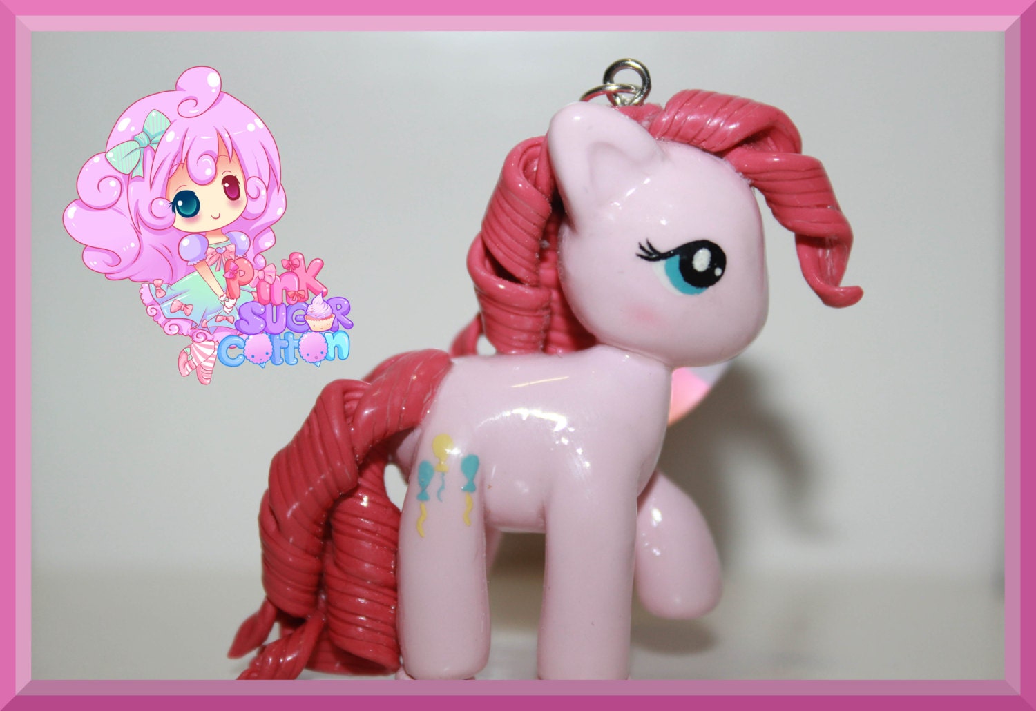 Pinkie Pie Polymer Clay Charm (My Little Pony)
