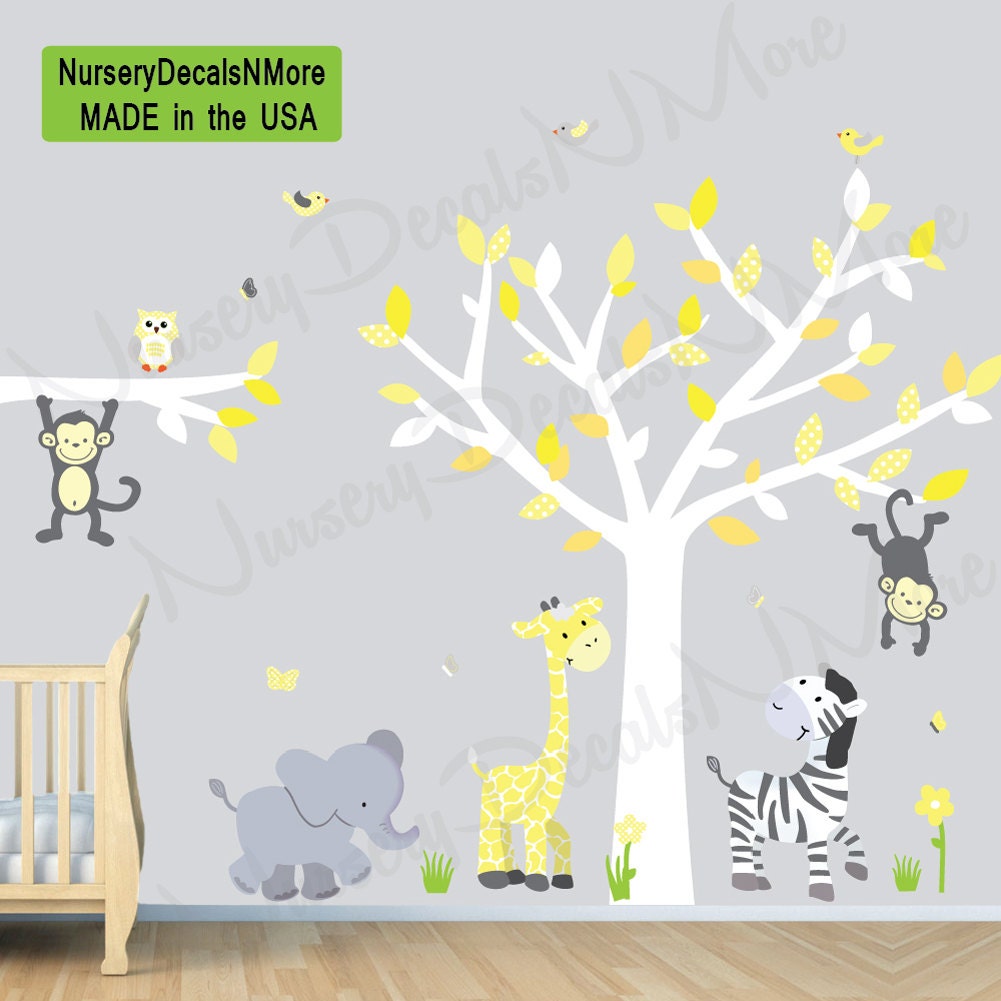 Nursery Wall Decals Tree Decals for Nursery by NurseryDecalsNMore