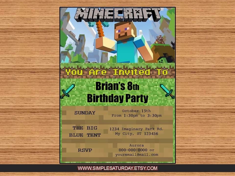 Free Birthday Invitation Templates For Boys