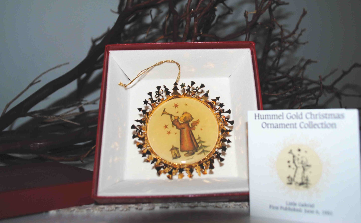 Hummel Gold Christmas Ornament - Little Gabriel- Collectible - BridgetsCollection
