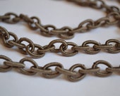 Brown Nylon and Rubber Chain, Lightweight Chain, Destash - PebblesDestash