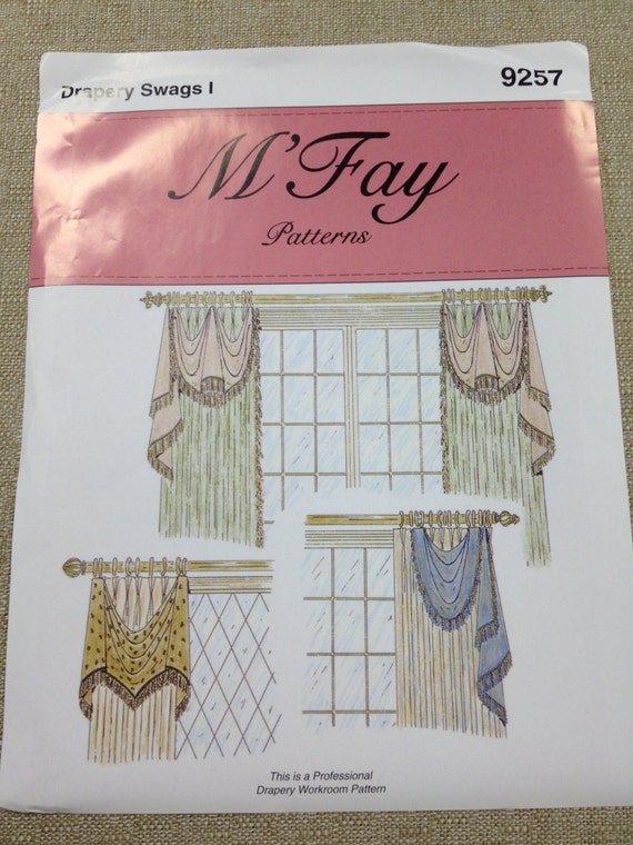 M'Fay Pattern 9257 Drapery Swags I by TheInteriorsWorkroom on Etsy