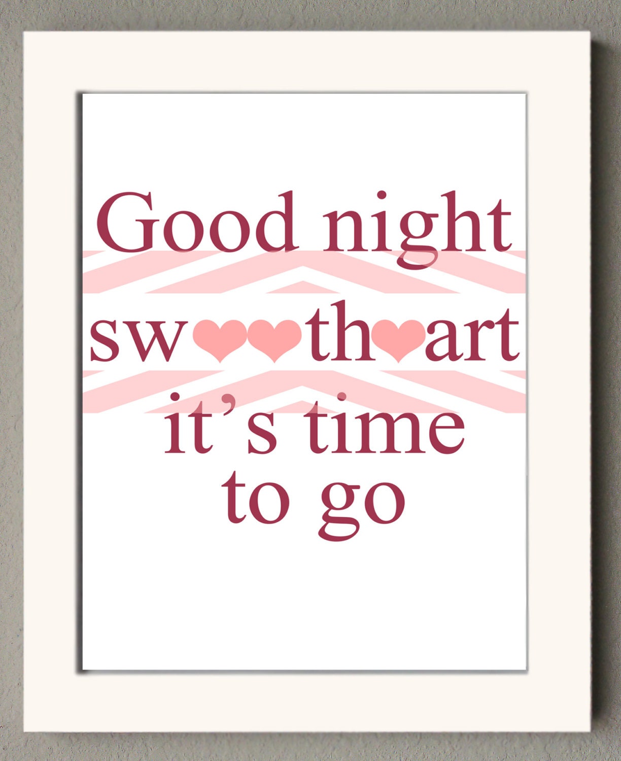 Items Similar To Good Night Sweetheart Its Time To Go Poster Print 
