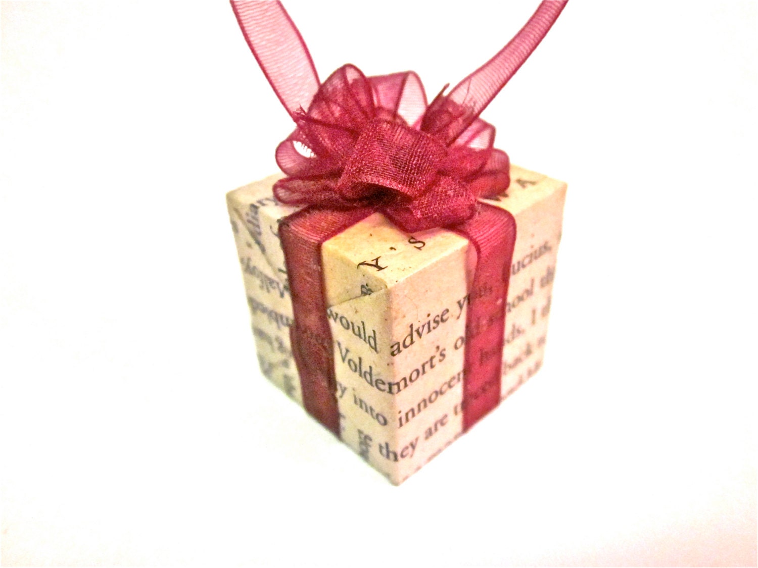 Harry Potter Book Page Christmas Ornament Present Gift - CasstheCrafter