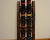 Wine rack - Upcycled wine rack - Reclaimed wood wine rack - Rustic wine rack - Reclaimed redwood wine rack - ReclaimedRedwood